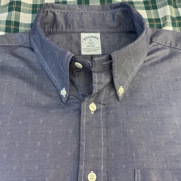 BROOKS BROTHERS LS Supima Cotton Muted sprint Shirt - Picture 6 of 6